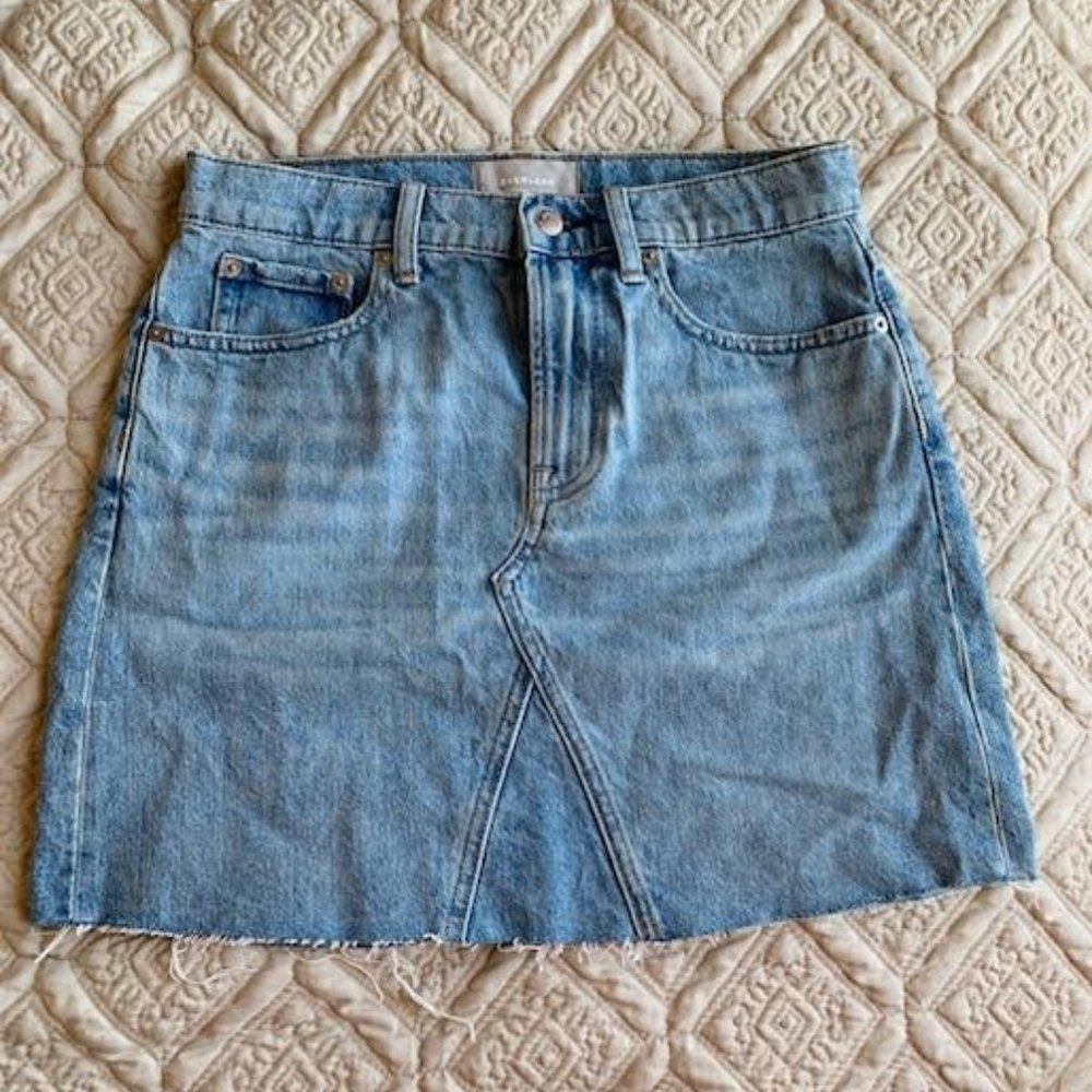 EVERLANE The Denim Reconstructed Skirt size 27